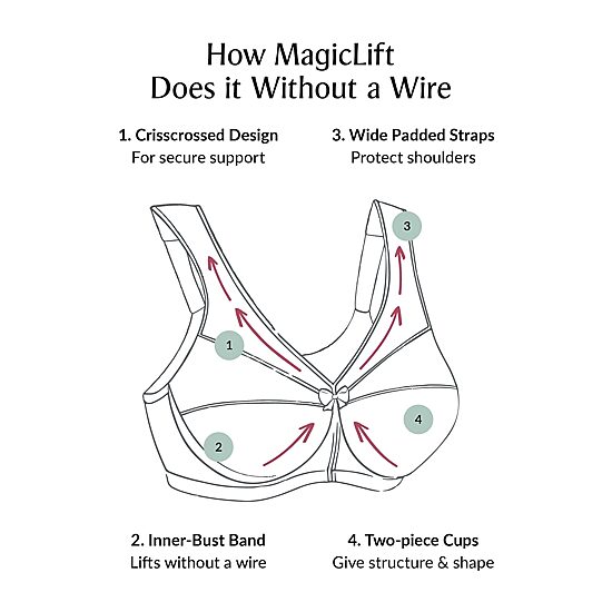 Glamorise MagicLift® Original Support Wirefree Bra-1000
