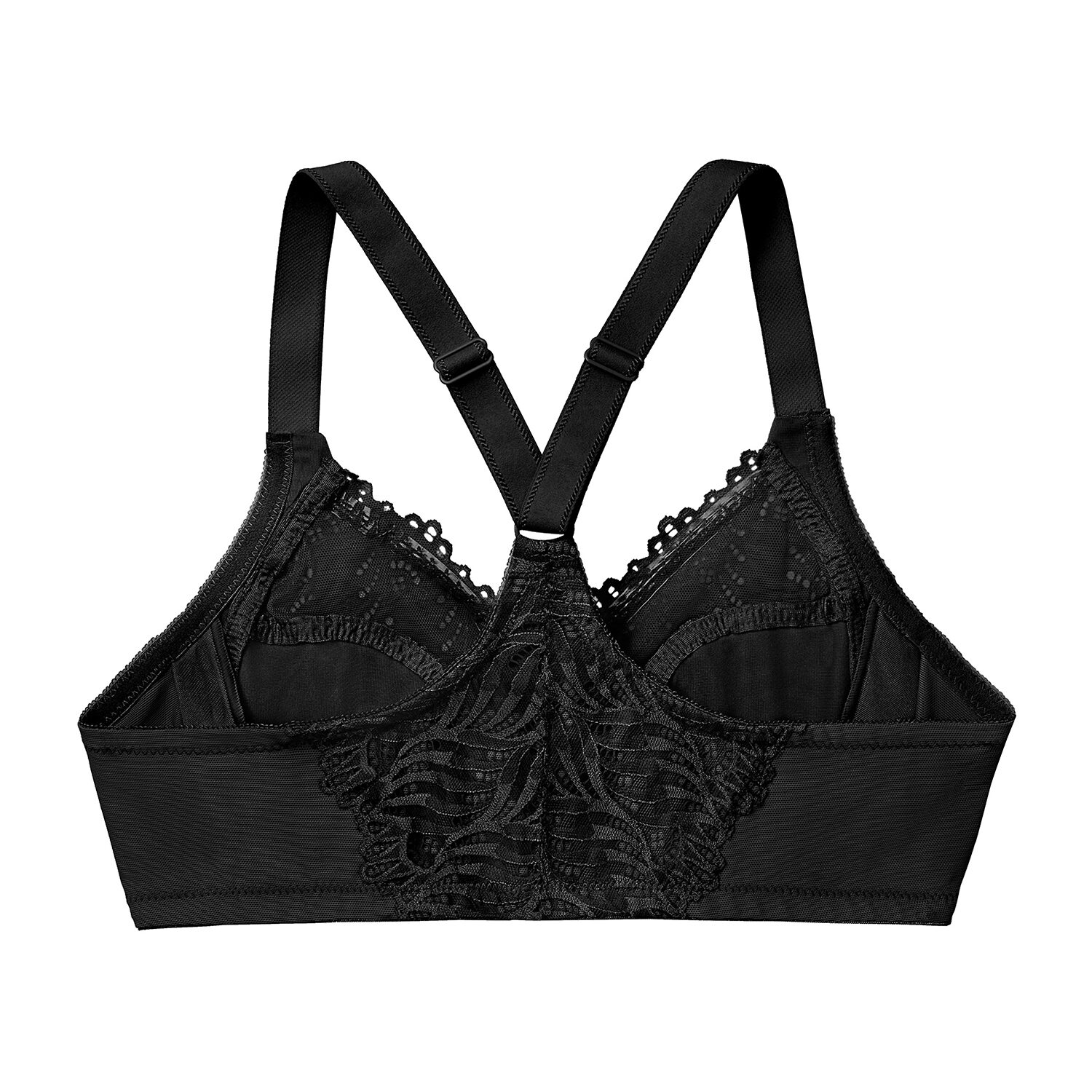Glamorise Front-Closure T-Back WonderWire® Underwire Bra-1246