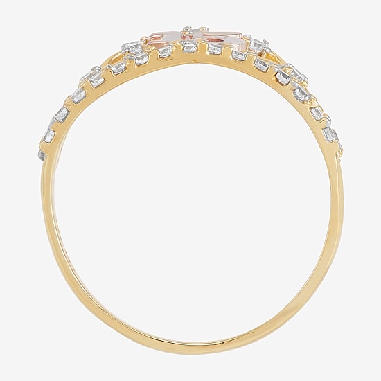 Tesoro™ Cubic Zirconia 14K Two-Tone 15 Quinceanera Ring