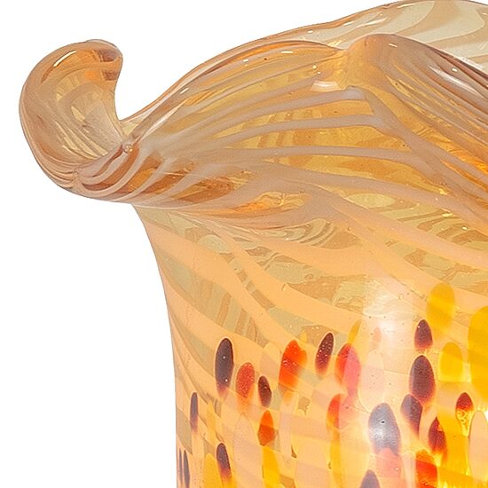 Dale Tiffany Beige Speckle Art Glass Accent Desk Lamp