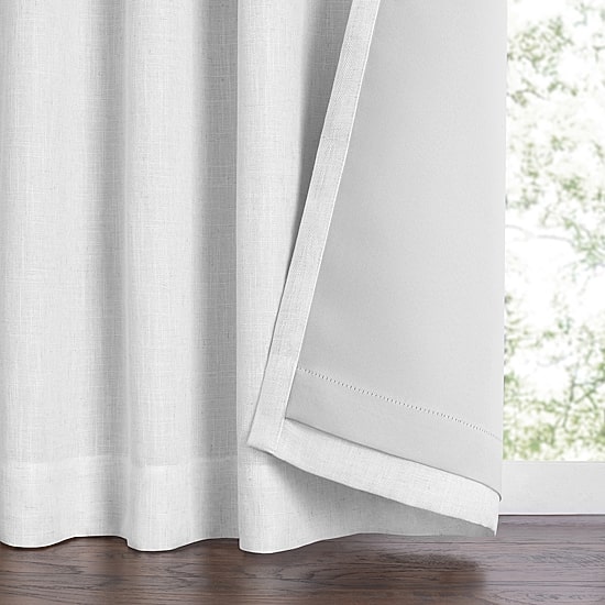 Threadmade Harrow Rod Pocket Back Tab Blackout Single Curtain Panel
