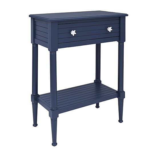 Linon Shangri Storage 1-Drawer End Table, Color: Navy - JCPenney