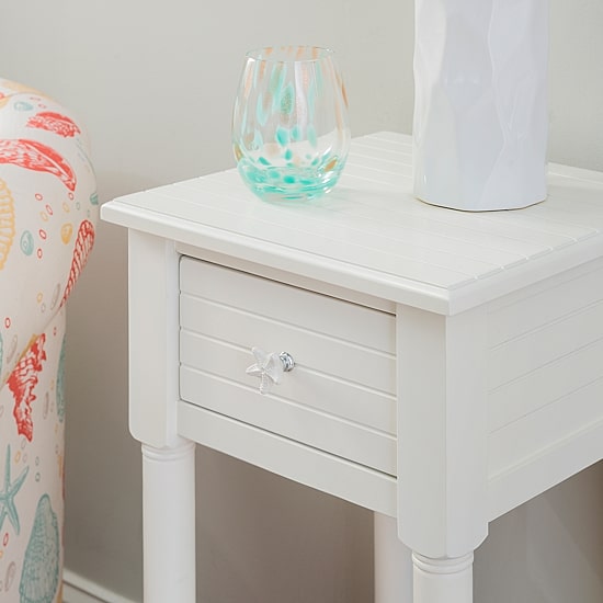 Linon Shangri Storage 1-Drawer End Table