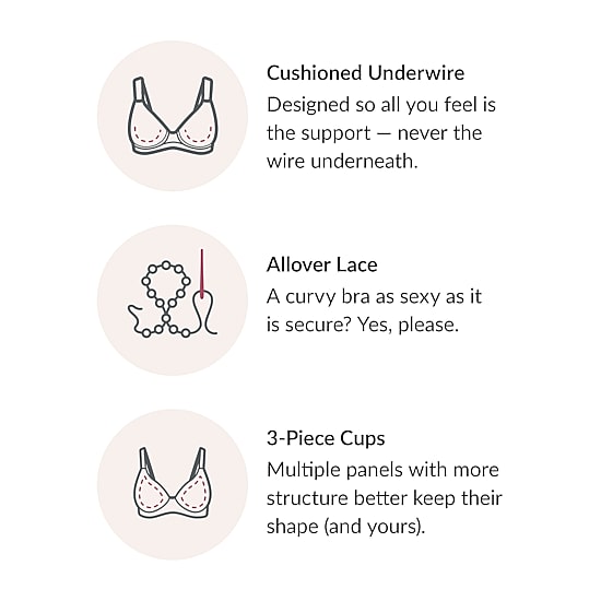 Glamorise Lace Comfort WonderWire® Underwire Bra-9855