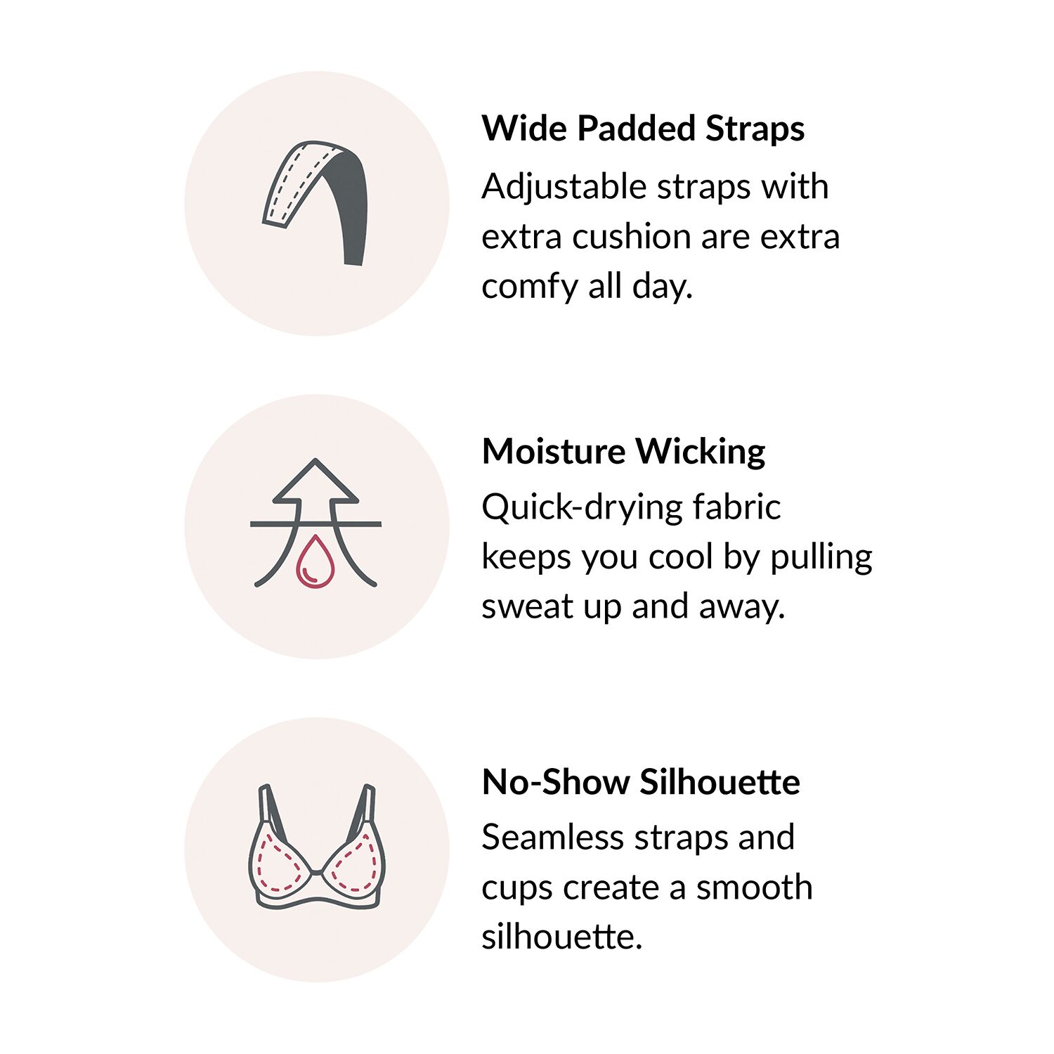 Glamorise MagicLift® Seamless T-Shirt Wirefree Bra-1080
