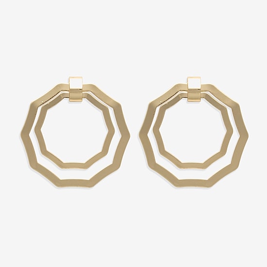 Bold Elements Womens Stainless Steel Drop Earrings