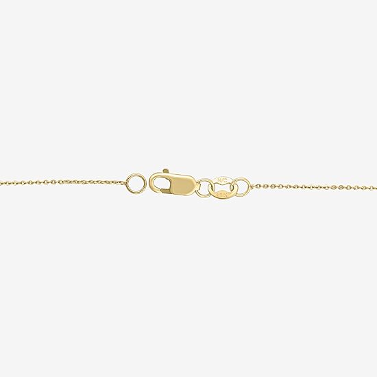 Diamond Blossom (G / Si2) Womens 2 CT. T.W. Lab Grown White Diamond 10K Gold Flower 18 Inch Pendant Necklace
