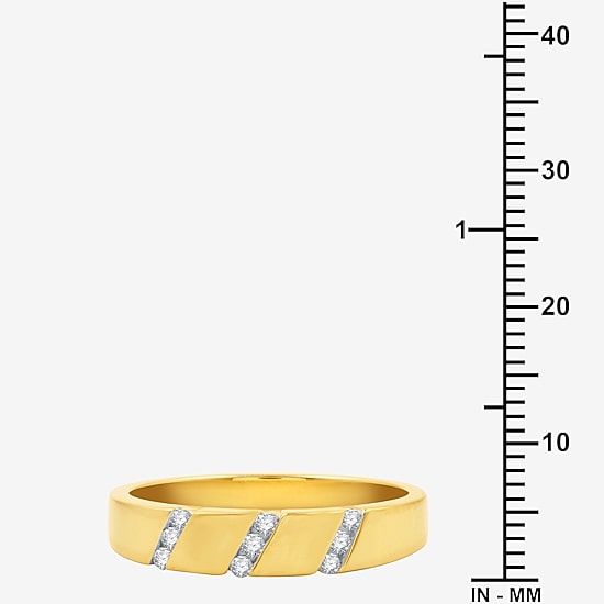 I Said Yes (H-I / I1) 1/6 CT. T.W. Lab Grown White Diamond Sterling Silver or 14K Gold Over Silver Wedding Band