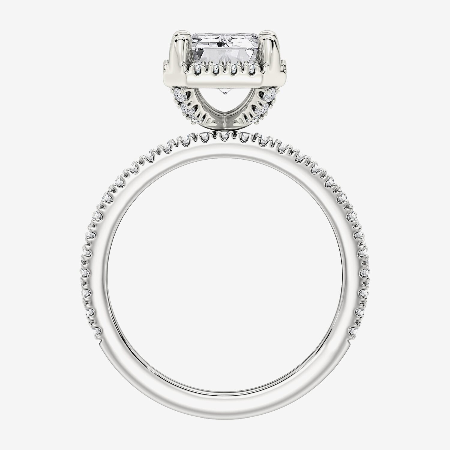 Signature By Modern Bride (F / Vs2) Womens 6 CT. T.W. Lab Grown White Diamond 10K Gold Side Stone Halo Bridal Set