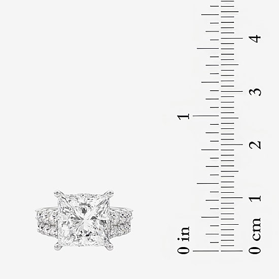 Grown Gorgeous (F / Vs2) Womens 8 1/4 Ct. T.W. Lab Grown White Diamond 14K Gold Side Stone Bridal Set
