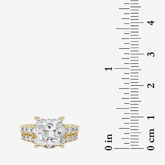 Grown Gorgeous (F / Vs2) Womens 5 1/3 Ct. T.W. Lab Grown White Diamond 14K Gold Side Stone Bridal Set