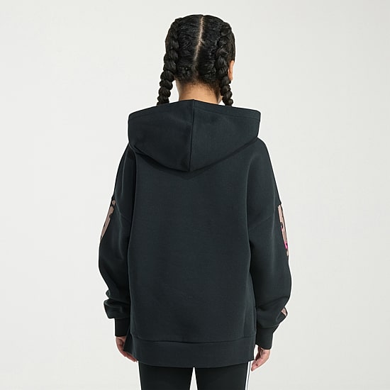adidas Big Kid Girls Long Sleeve Embroidered Fleece Active Hoodie