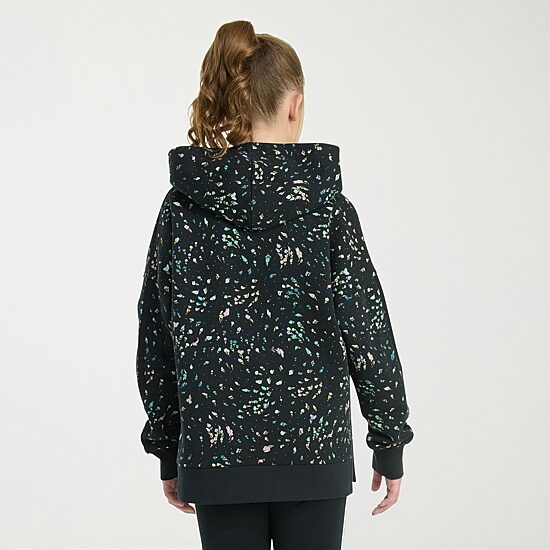 adidas Big Kid Girls Long Sleeve Embroidered Fleece Active Hoodie