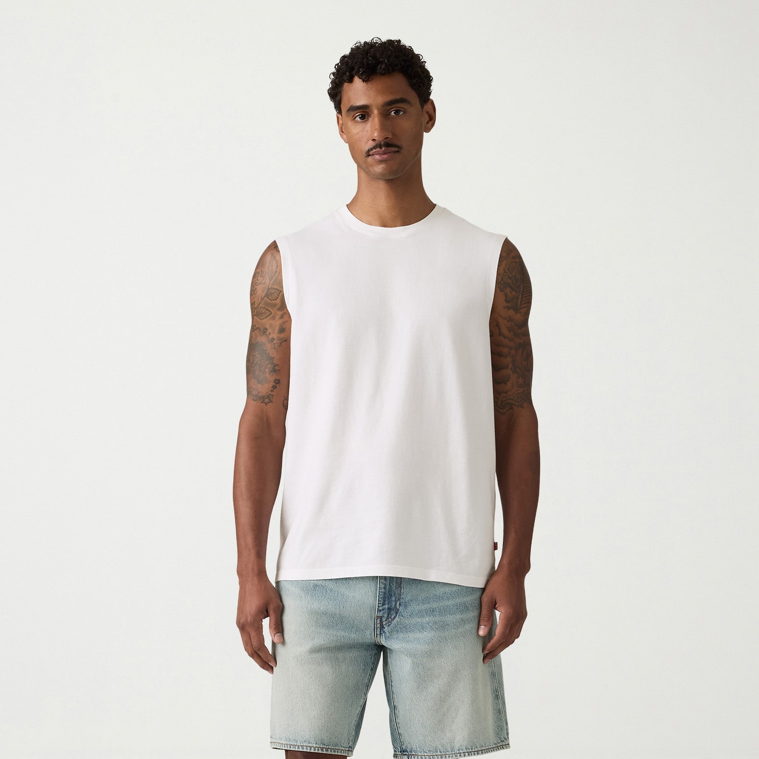 Levi's® Mens Crew Neck Sleeveless Muscle T-Shirt