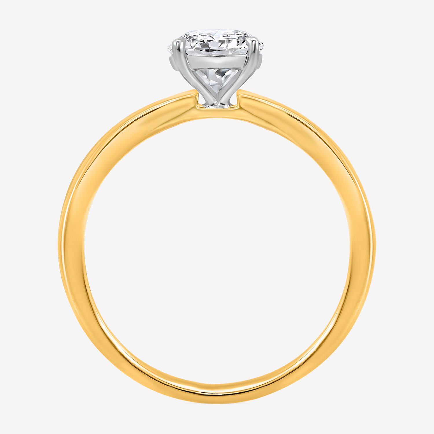 (I / Si2) Womens 1 CT. T.W. Lab Grown White Diamond Sterling Silver Round Side Stone Engagement Ring