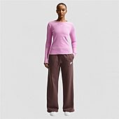Nike Club Womens Lightweight Wide Leg Mid Rise Fleece Sweatpant