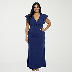 jcpenney plus size navy blue dress Evening Gowns Jcpenney Plus Size Summer Dresses DJ Jaz Womens Sleeveless  High-Low Evening Gown, Color: