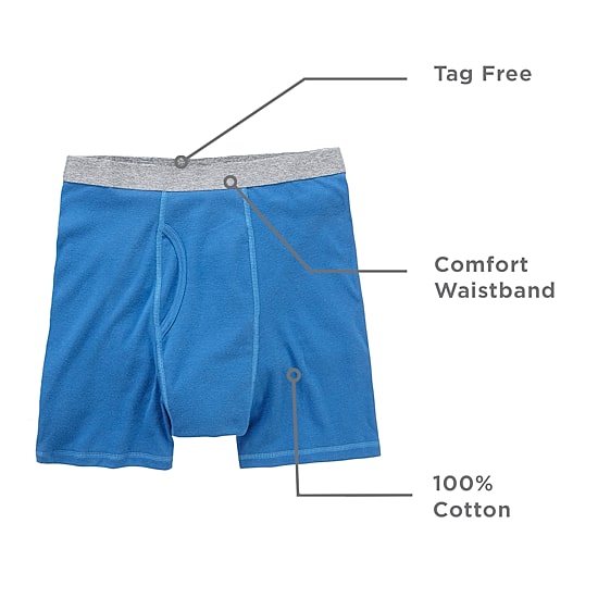 Stafford Cotton Mens Big and Tall 4 Pack Boxer Briefs 302866