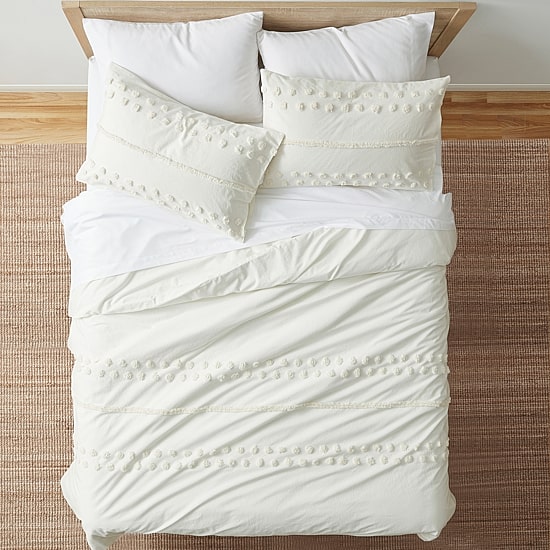 Blue Loom Hazel 3-pc. Embroidered Duvet Cover Set