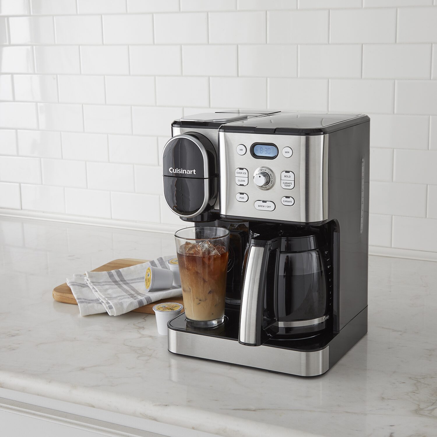 Cuisinart Single Serve 12 Cup Carafe Over Ice Combo