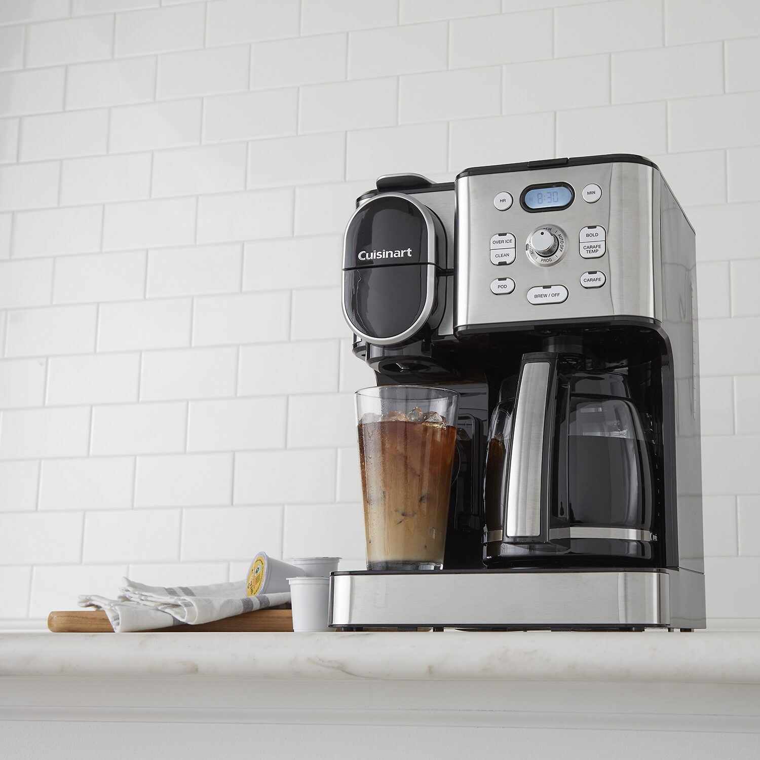 Cuisinart Single Serve 12 Cup Carafe Over Ice Combo