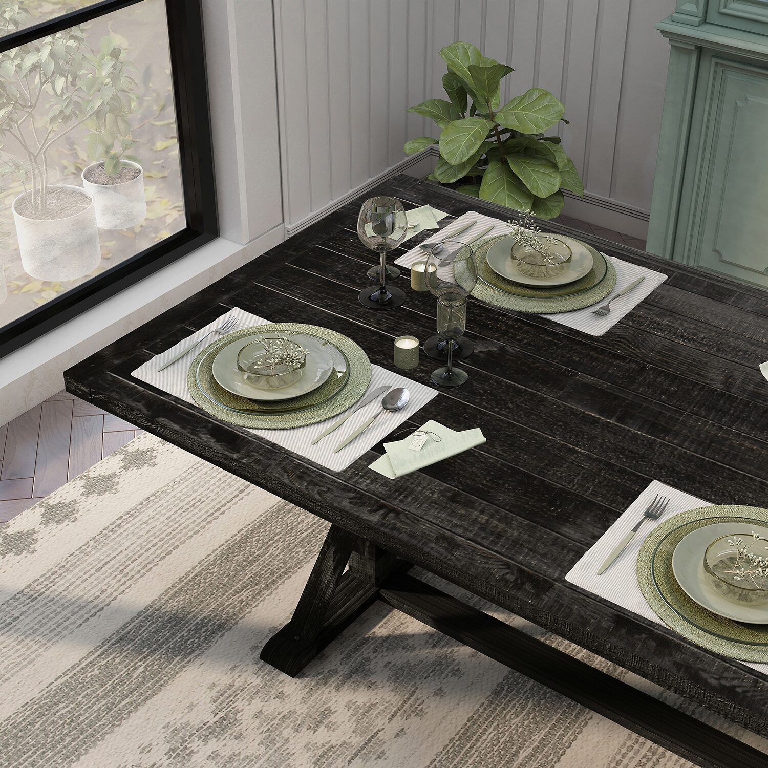Furniture of America™ Nimitz Dinning Room And Kitchen Collection 5-pc. Rectangular Dining Set
