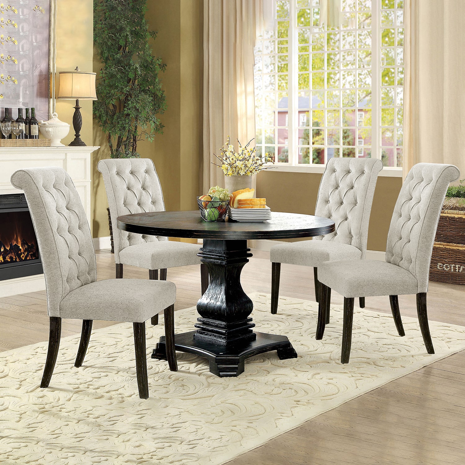 Furniture of America™ Tith 5-pc. Round Dining Set