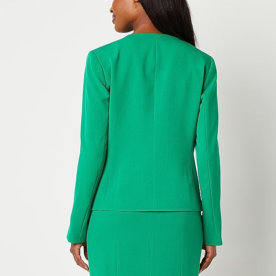Black Label by Evan-Picone Womens Classic Fit Suit Jacket
