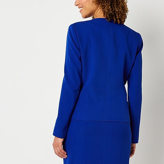 Black Label by Evan-Picone Womens Classic Fit Suit Jacket