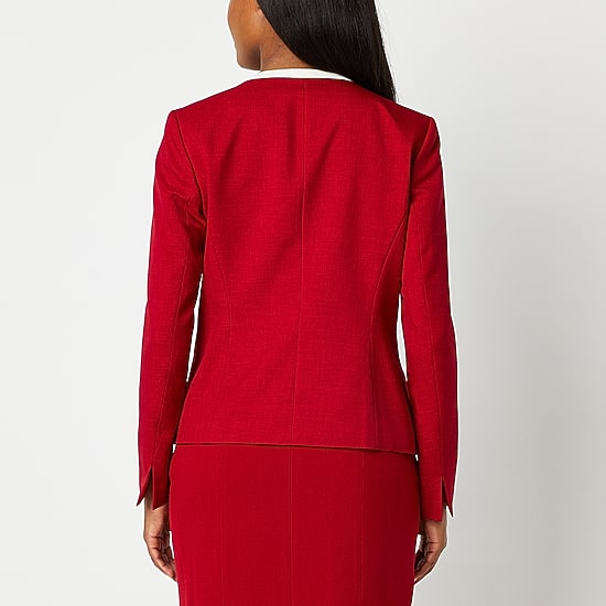 Black Label by Evan-Picone Womens Classic Fit Suit Jacket