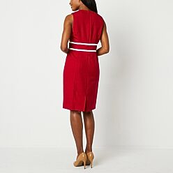 black label evan picone dresses Black Label by Evan-Picone Sleeveless Sheath Dress Size:14