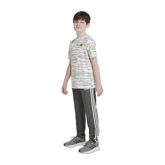 adidas Big Kid Boys Crew Neck Short Sleeve Regular Fit Graphic T-Shirt