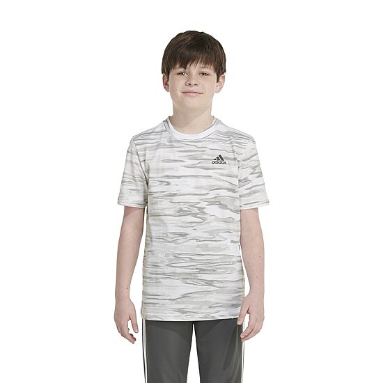 adidas Big Kid Boys Crew Neck Short Sleeve Regular Fit Graphic T-Shirt