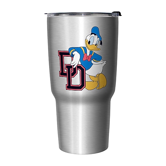 Disney Collection Donald Duck College 27 Oz Stainless Steel Travel Mug