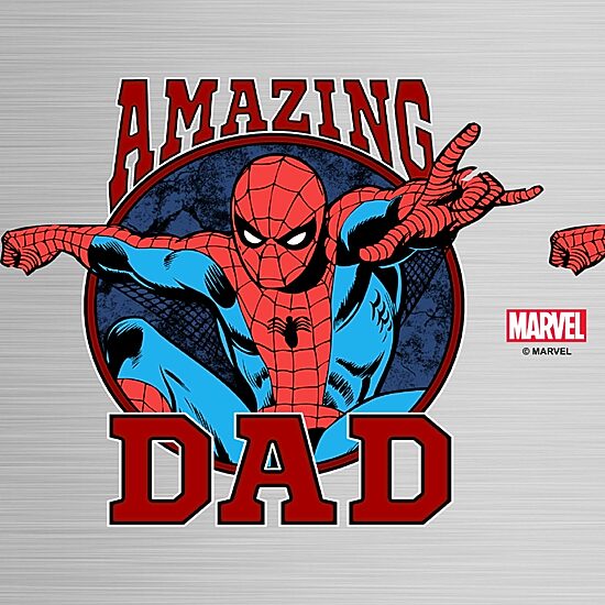 Disney Collection Spiderman Amazing Dad 17 Oz Stainless Steel Bottle
