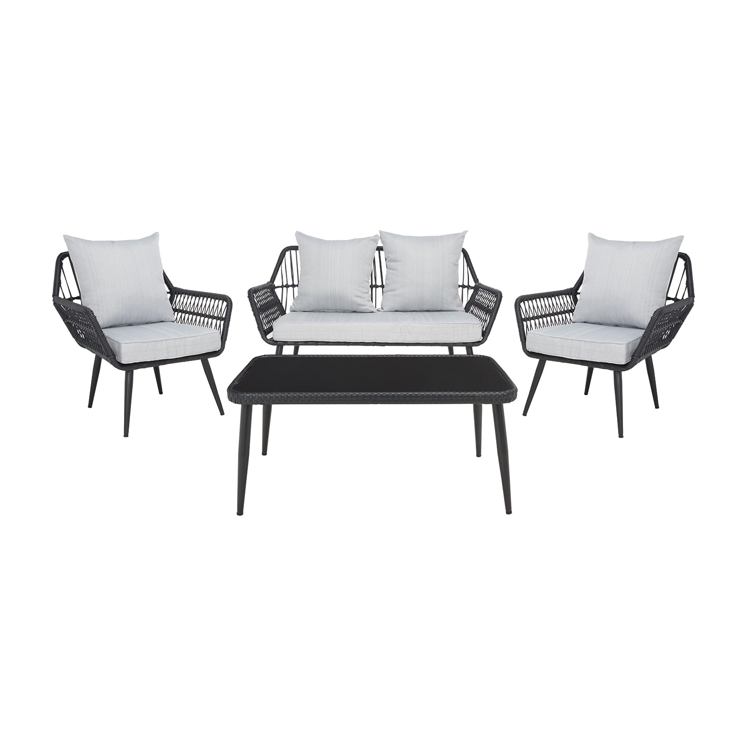 Safavieh Elsbeth 4-pc. Conversation Set Cushioned