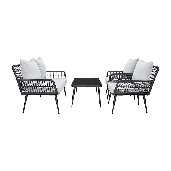 Safavieh Elsbeth 4-pc. Conversation Set Cushioned