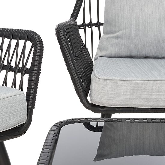 Safavieh Elsbeth 4-pc. Conversation Set Cushioned