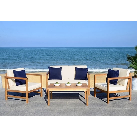 Safavieh Montez 4-pc. Conversation Set Cushioned