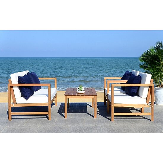 Safavieh Montez 4-pc. Conversation Set Cushioned