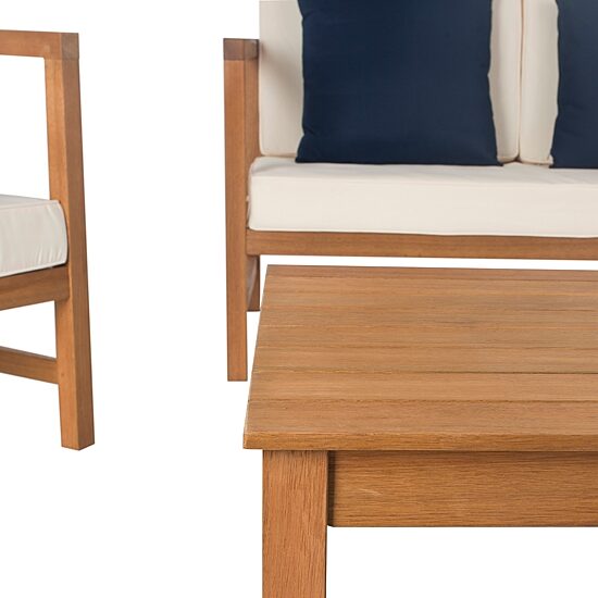Safavieh Montez 4-pc. Conversation Set Cushioned