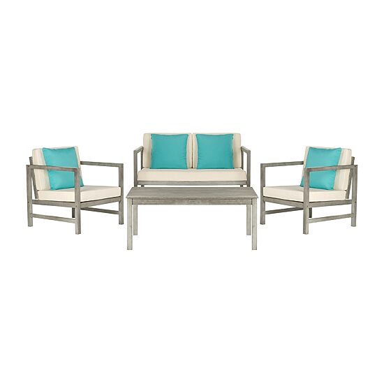 Safavieh Montez 4-pc. Conversation Set Cushioned