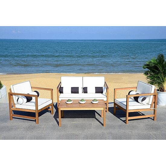 Safavieh Montez 4-pc. Conversation Set Cushioned