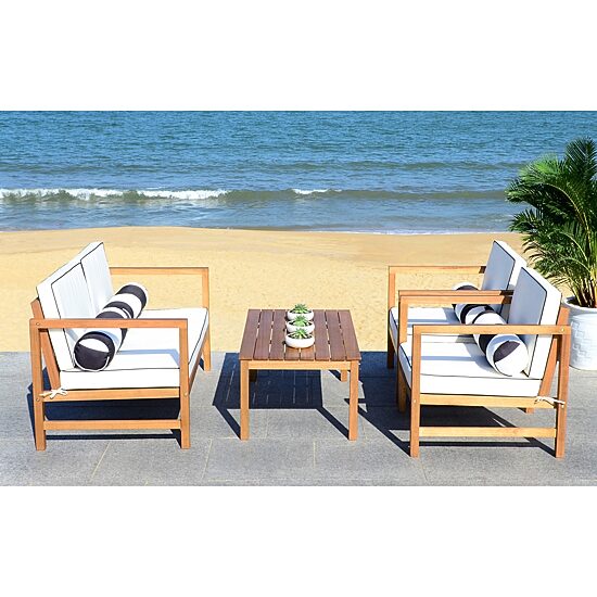 Safavieh Montez 4-pc. Conversation Set Cushioned