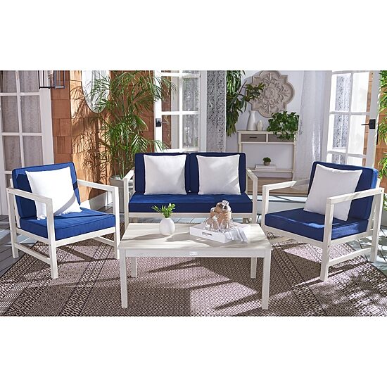 Safavieh Montez 4-pc. Conversation Set Cushioned