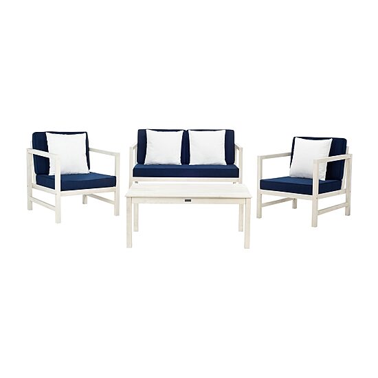 Safavieh Montez 4-pc. Conversation Set Cushioned