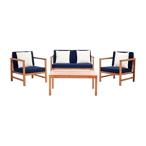 Safavieh Montez 4-pc. Conversation Set Cushioned, One Size, White
