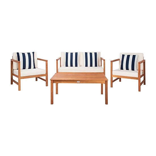 Safavieh Montez 4-pc. Conversation Set Cushioned