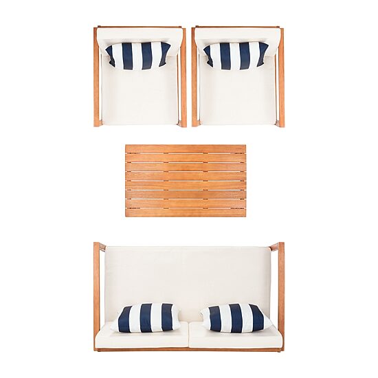 Safavieh Montez 4-pc. Conversation Set Cushioned