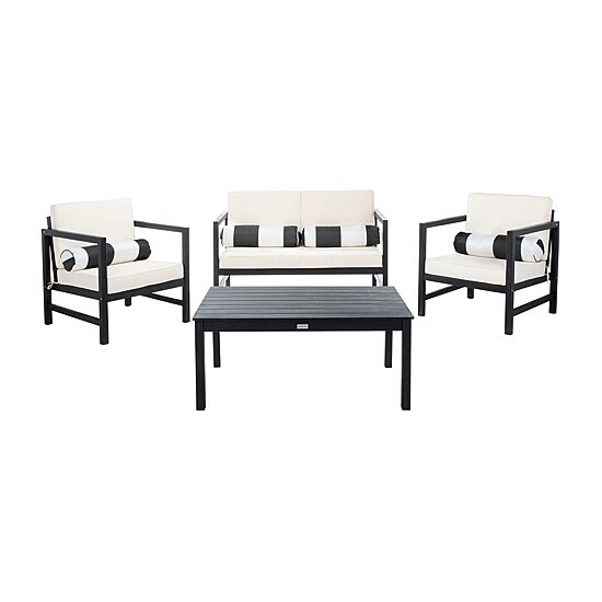 Safavieh Montez 4-pc. Conversation Set Cushioned